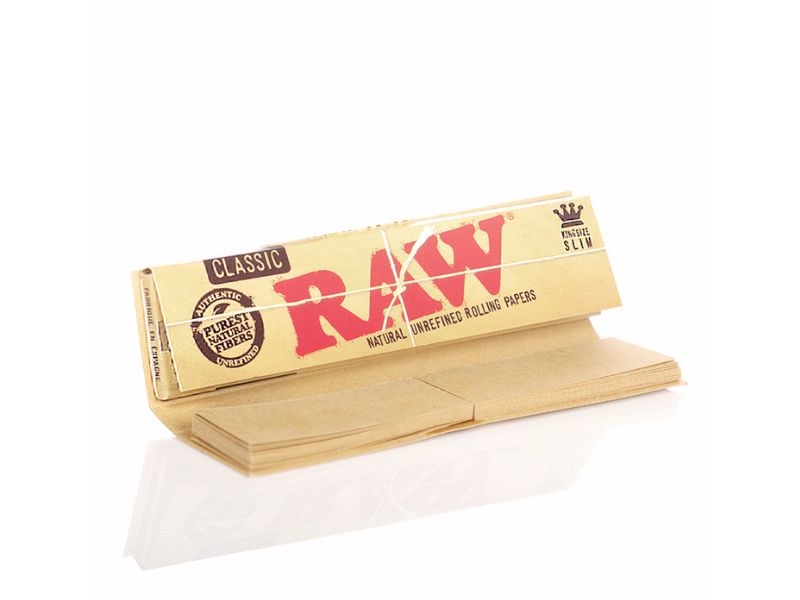 RAW Papel P/Armar Connoisseur Classic King Size Slim + Tips
